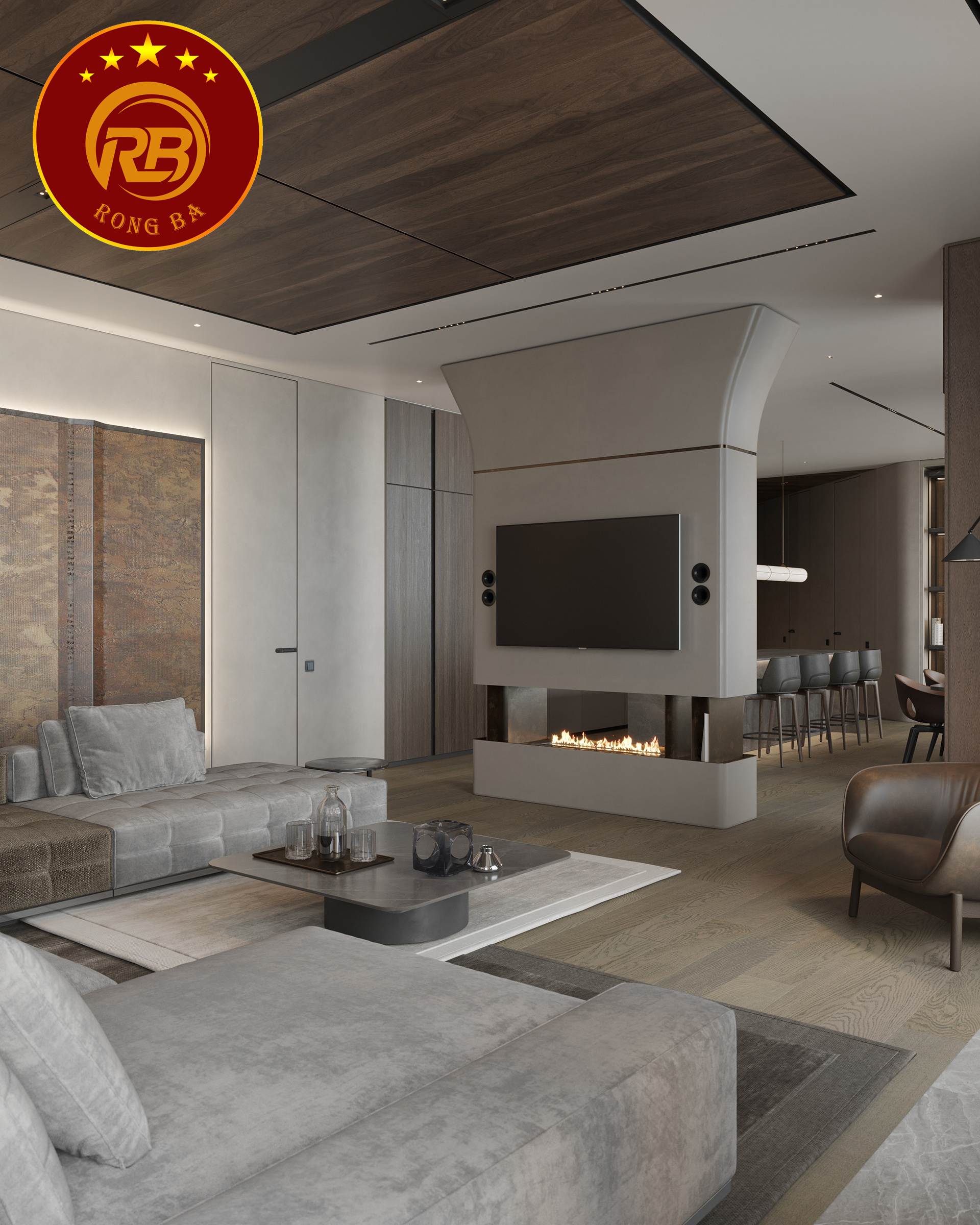 thiết kế nội thất biệt thự hiện đại 2