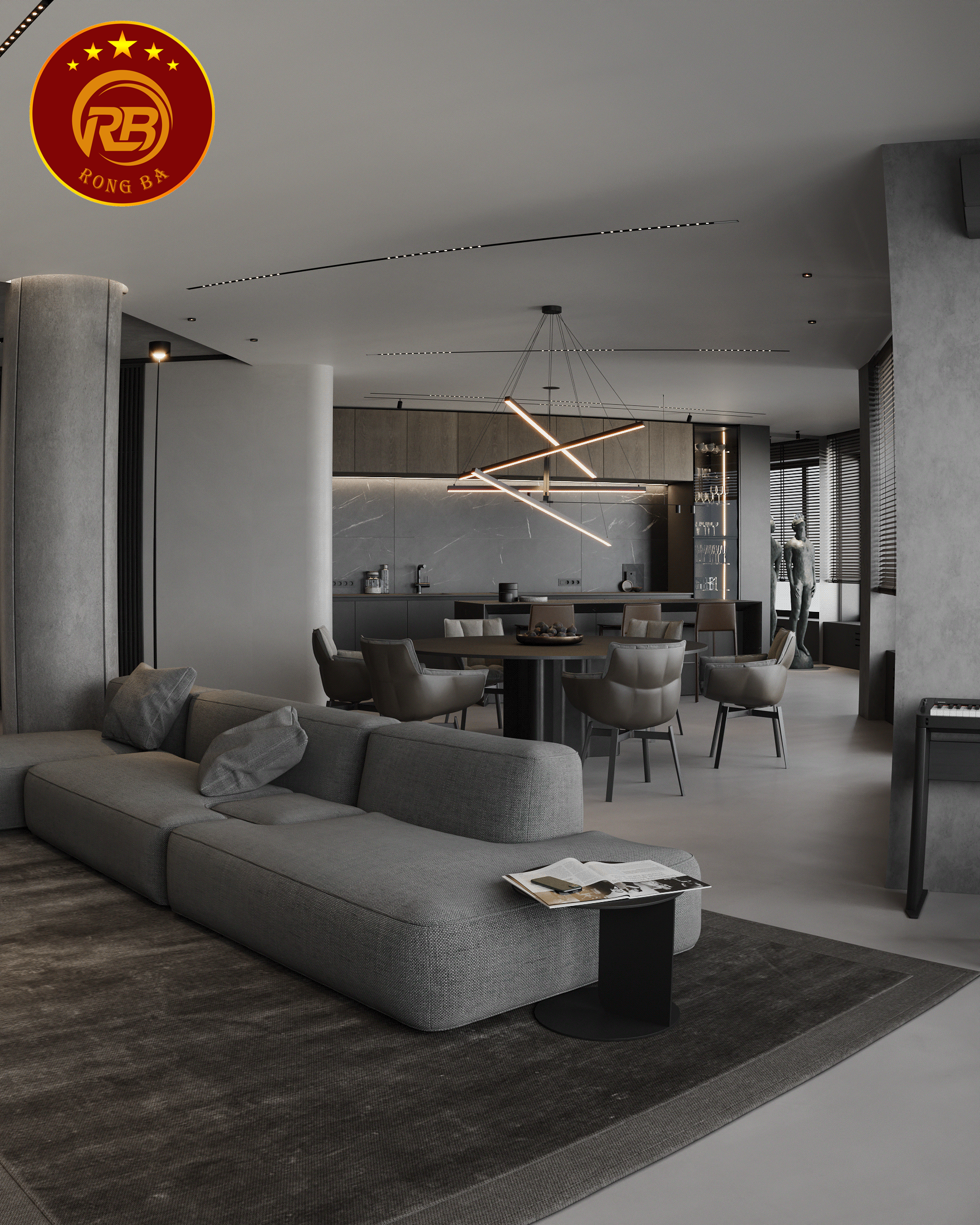 thiết kế nội thất biệt thự hiện đại 7