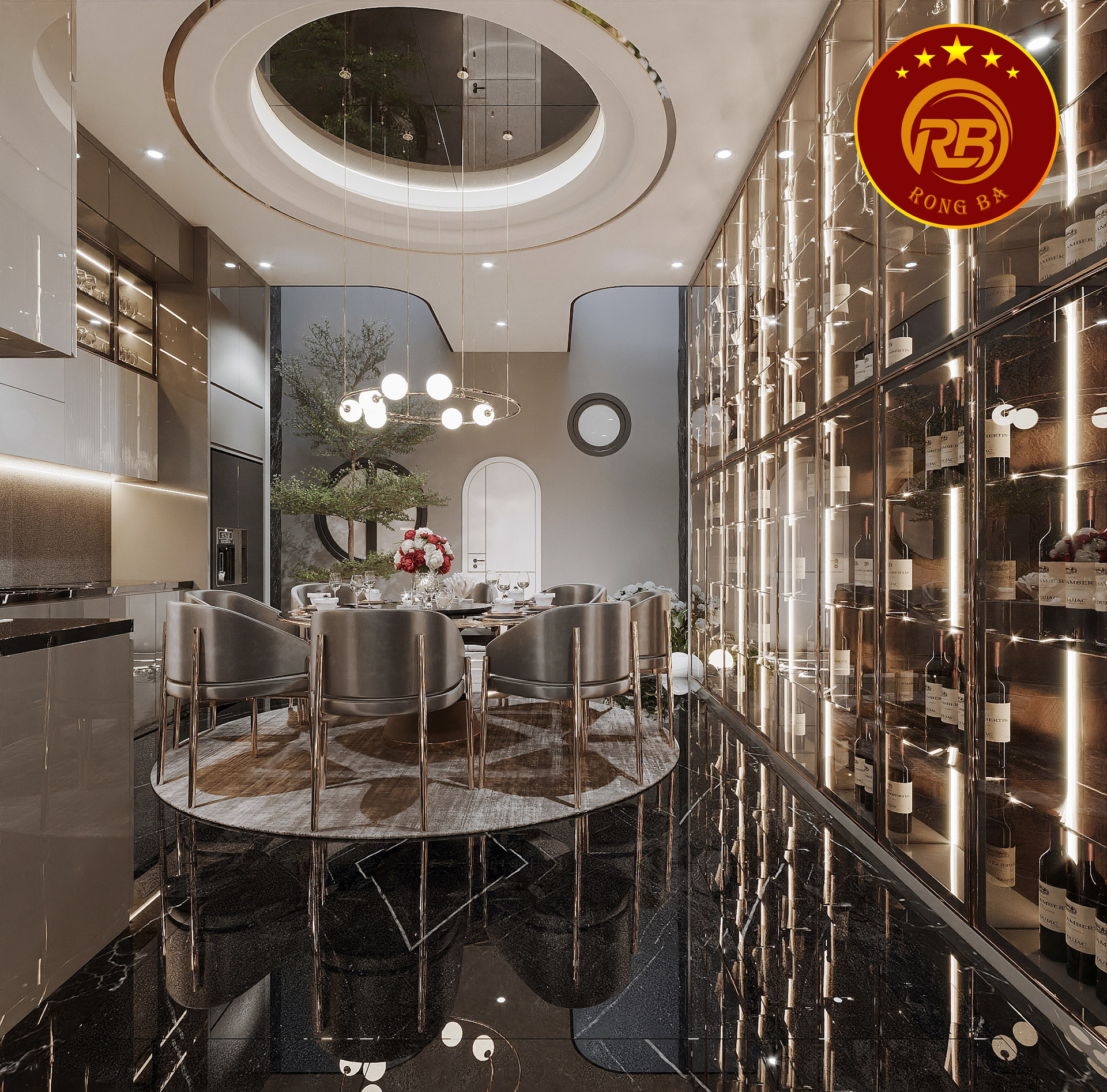 thiết kế nội thất biệt thự hiện đại