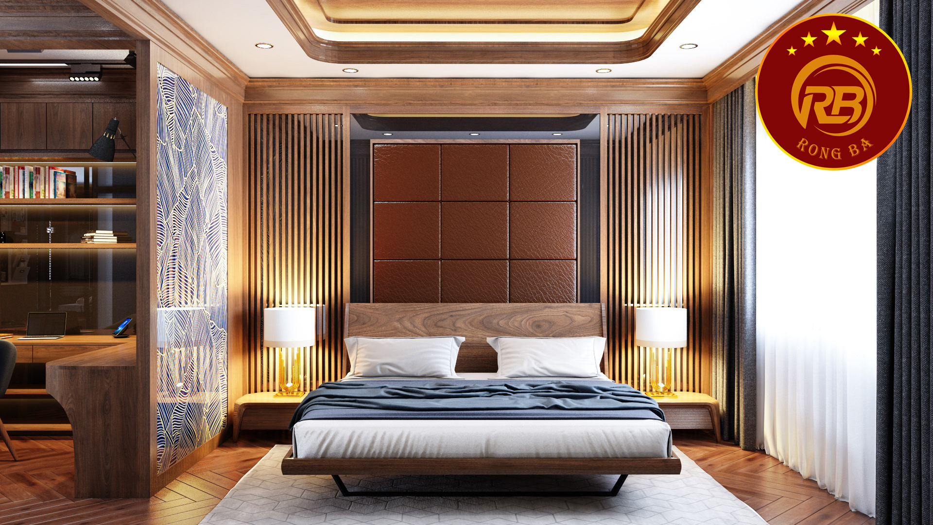 giường ngủ gỗ óc chó tại Kiên Giang