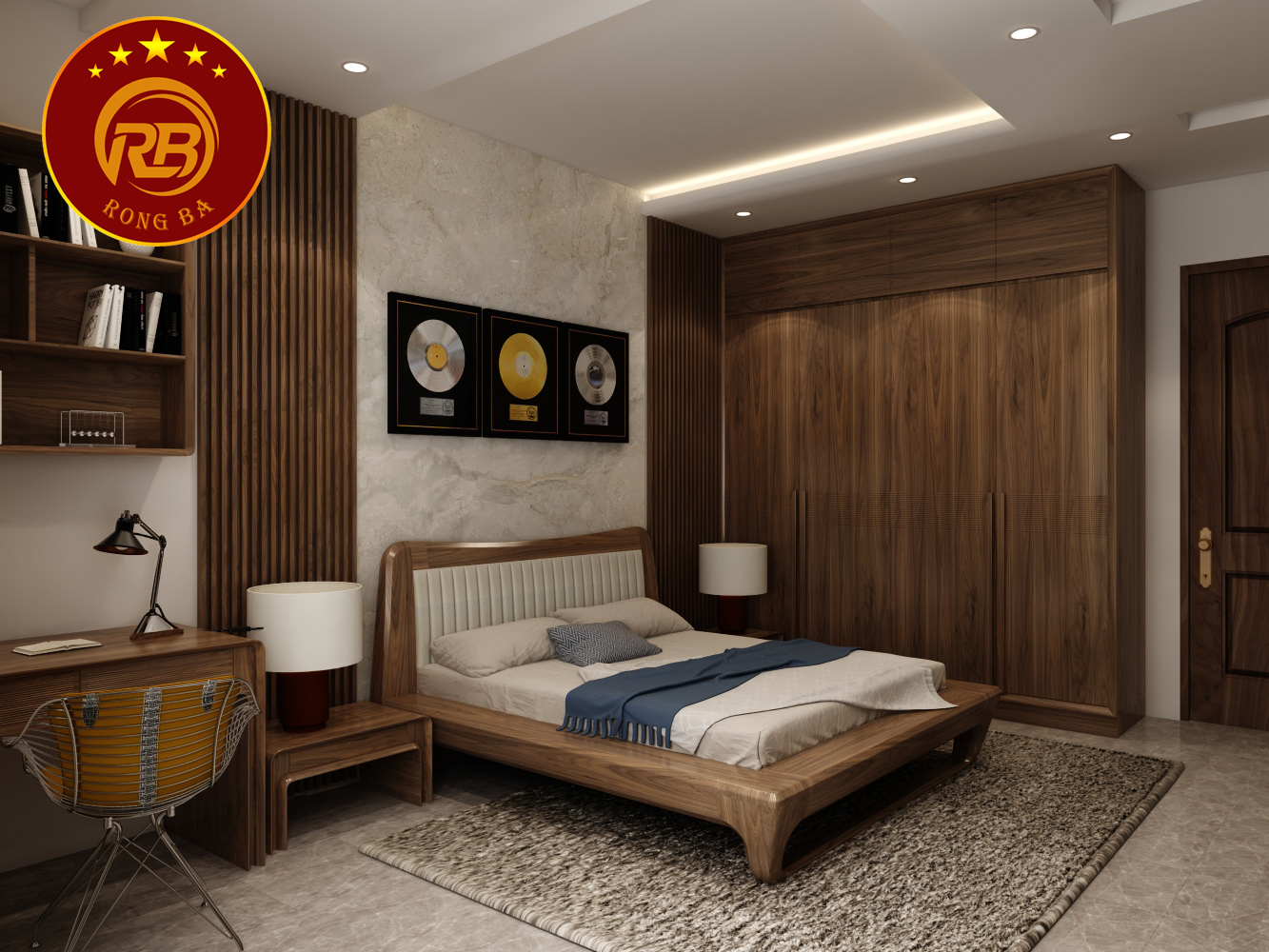 giường ngủ gỗ óc chó tại Kon Tum