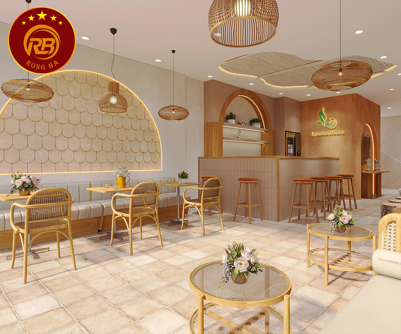 Tư vấn thiết kế quán cafe bình dân thi công trọn gói 2