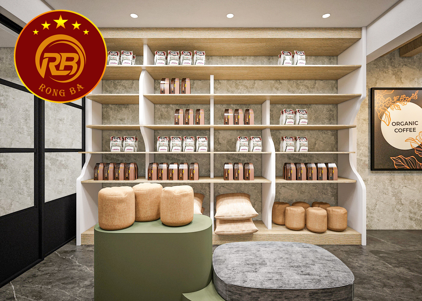 thiết kế nội thất quán cafe tại thủ đức 13