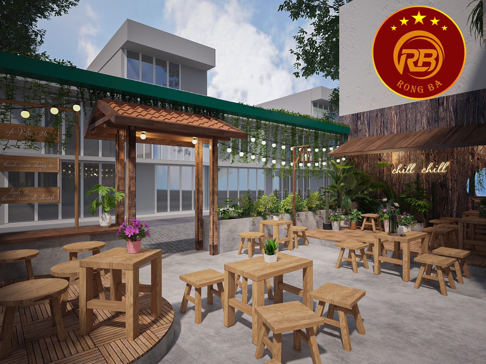 thiết kế nội thất quán cafe tại thủ đức 6