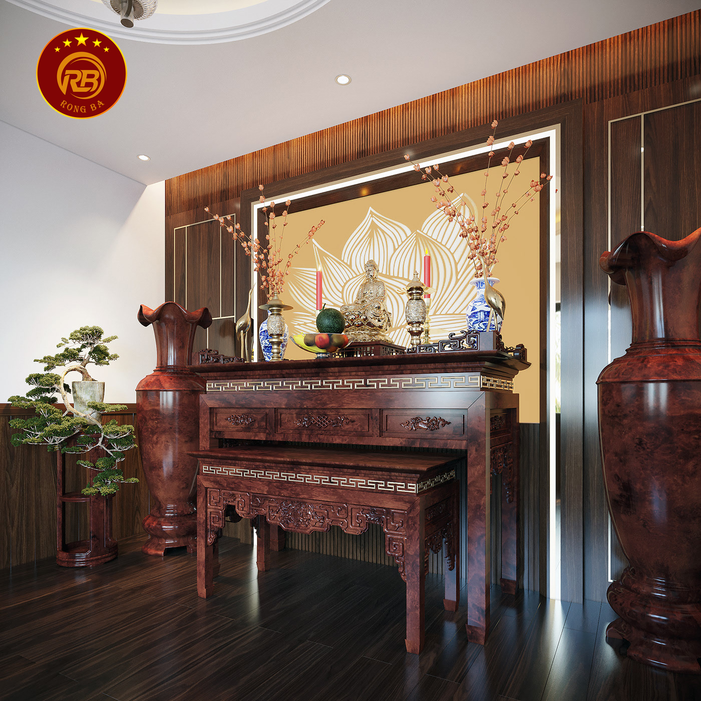 Bàn thờ gỗ muồng 2
