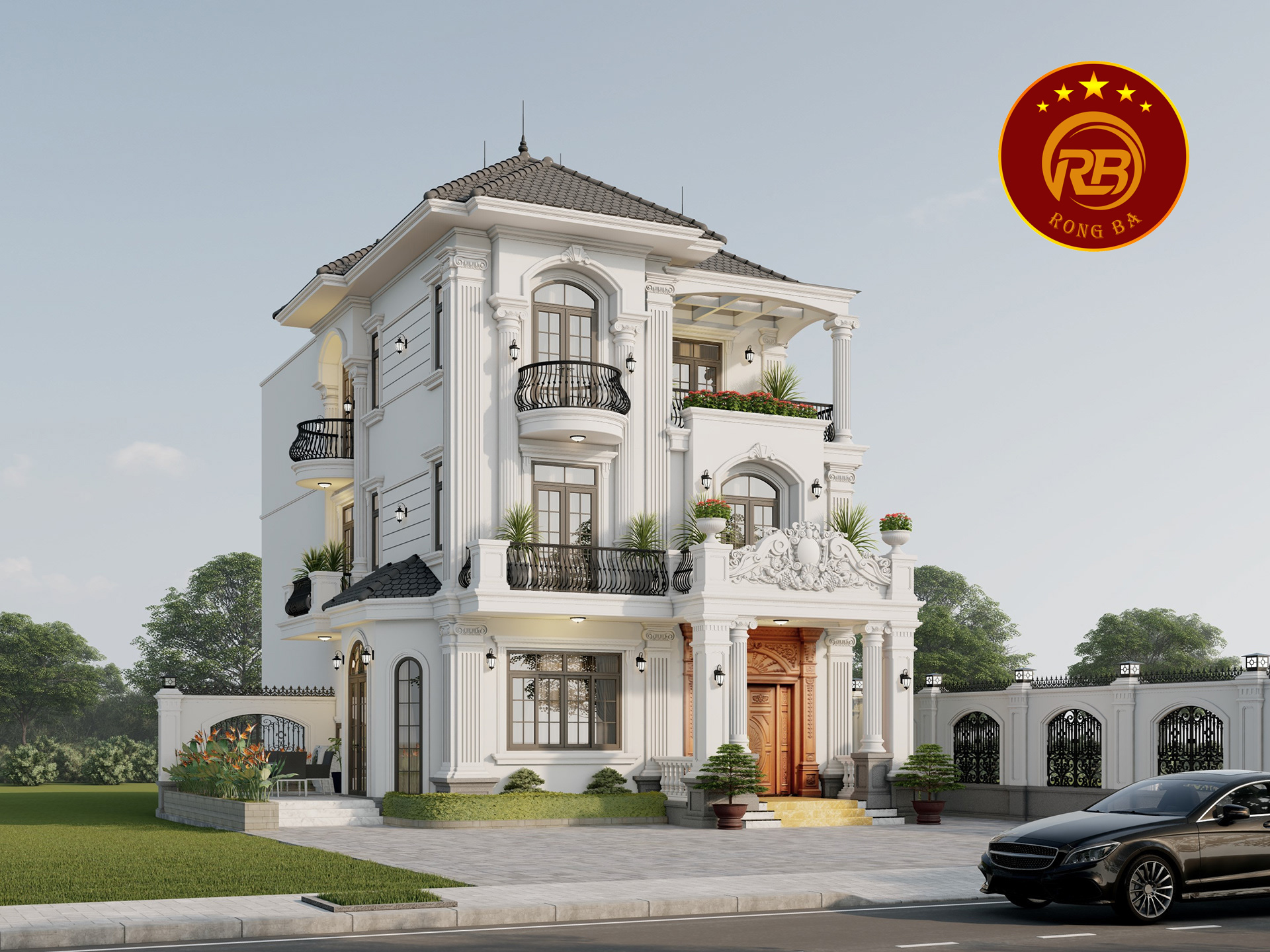 nhà 3 tầng tân cổ điển 1