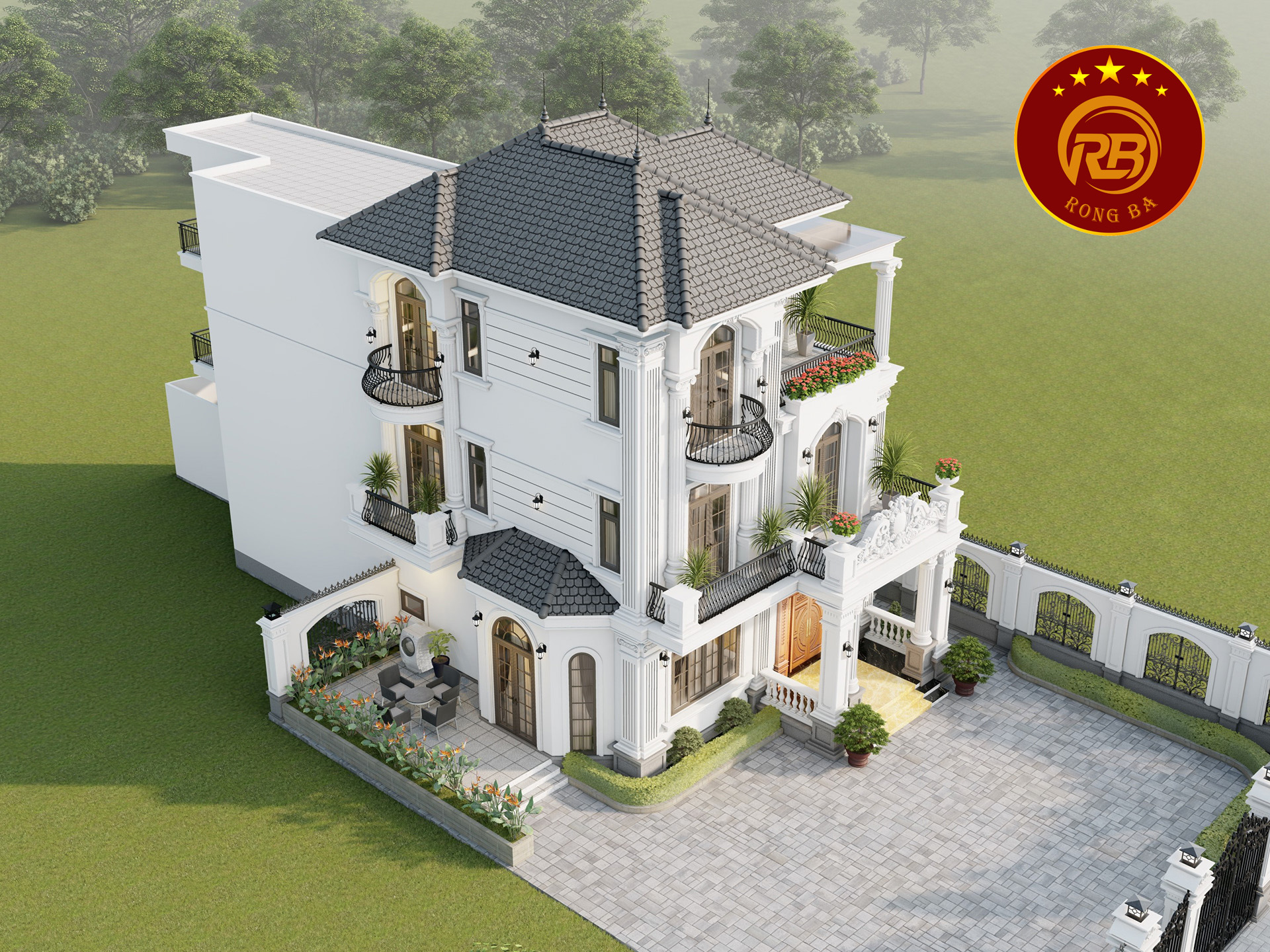 nhà 3 tầng tân cổ điển 3