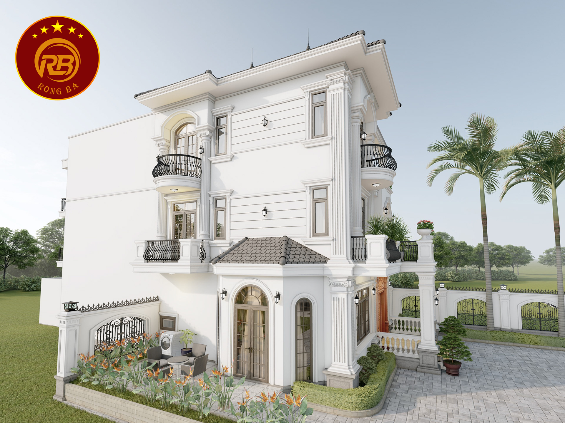 nhà 3 tầng tân cổ điển 6