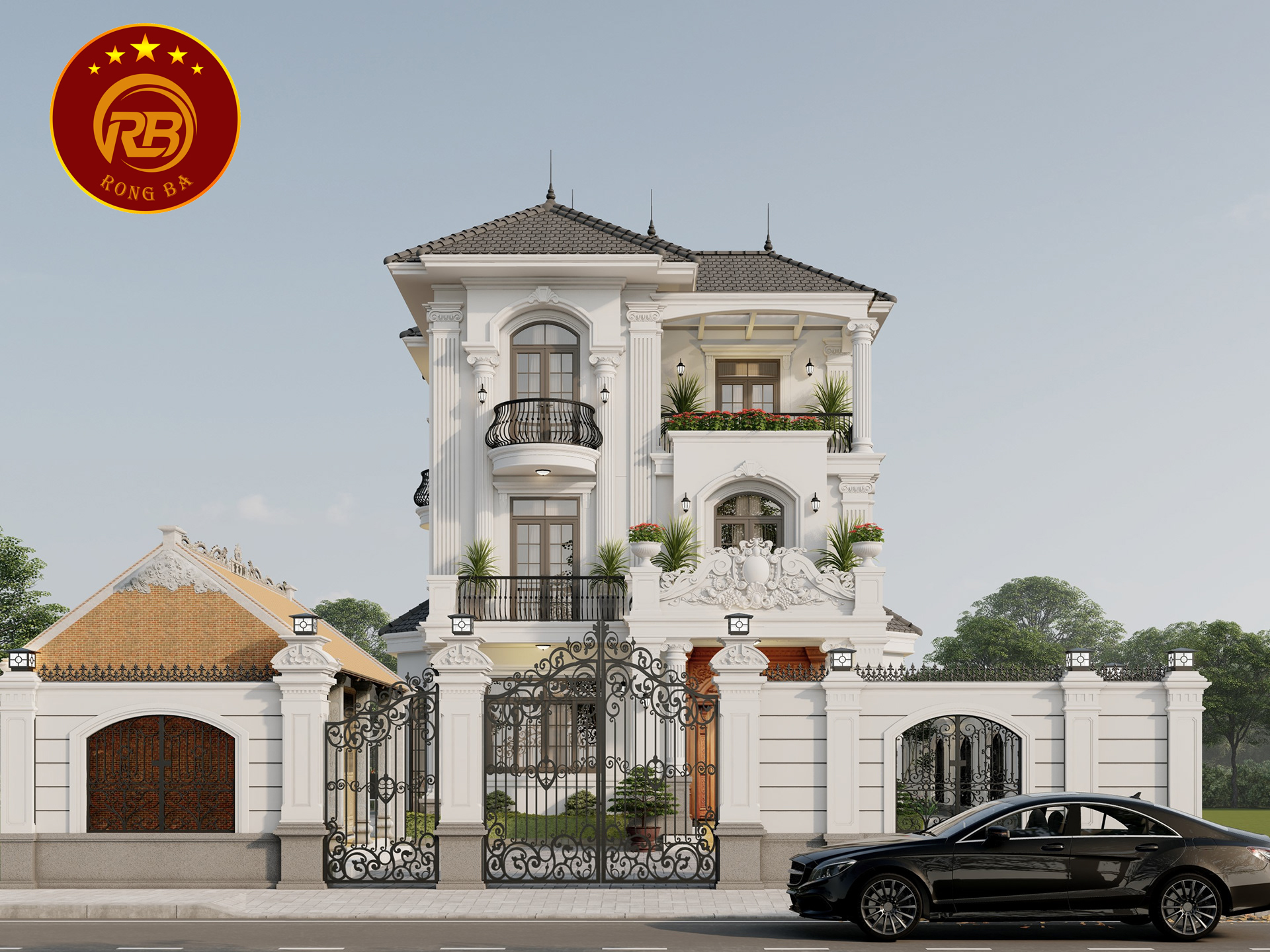 nhà 3 tầng tân cổ điển 7