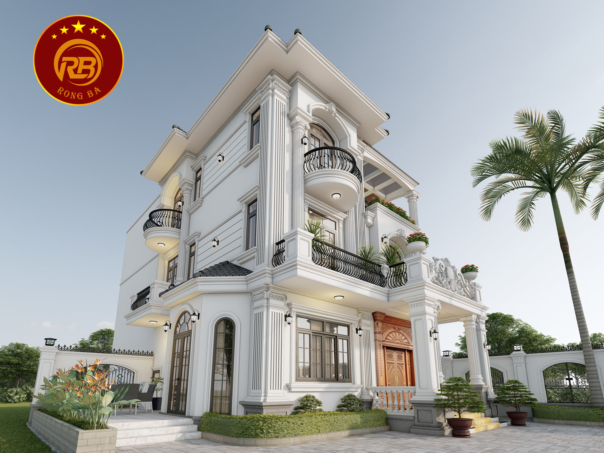 nhà 3 tầng tân cổ điển 8