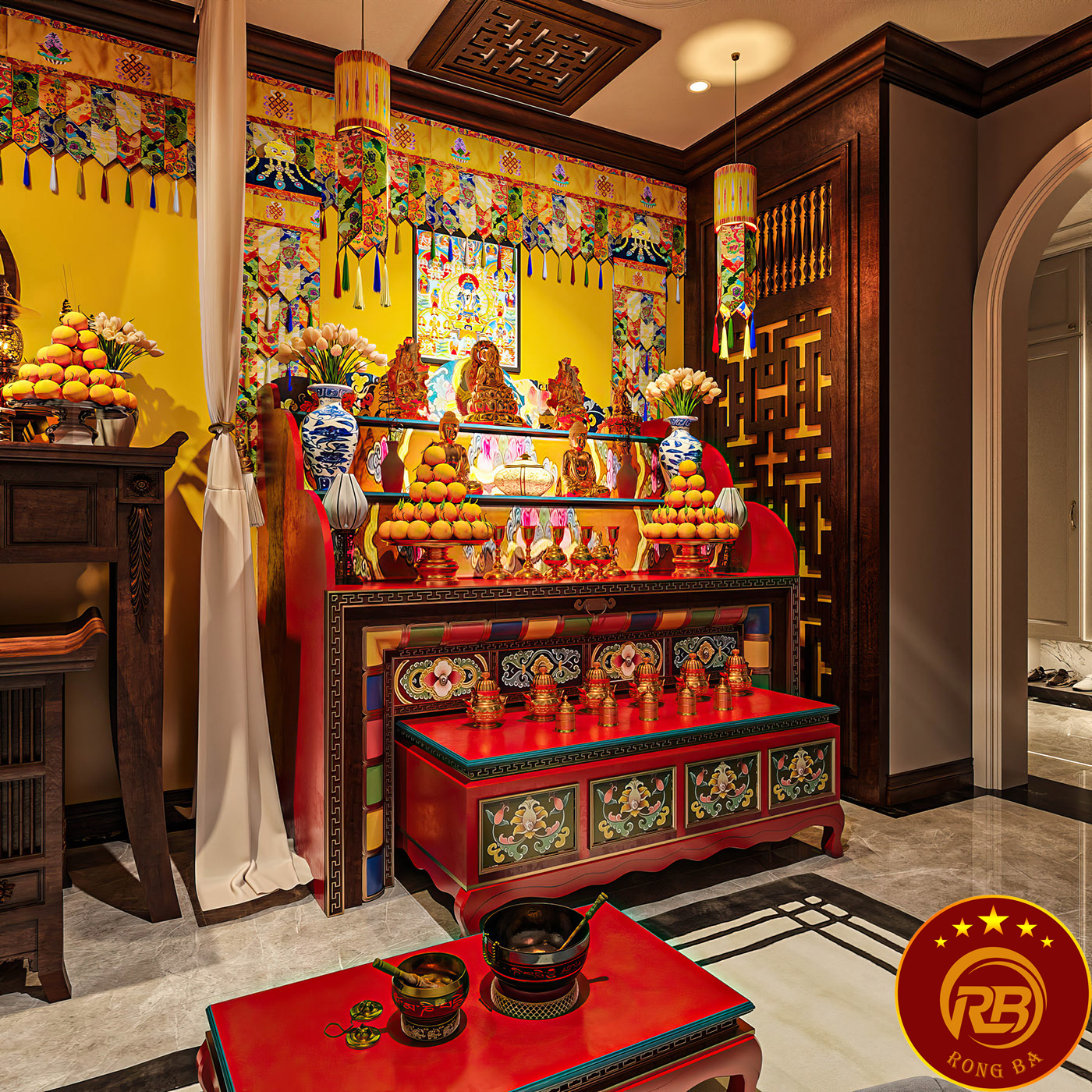 nội thất bàn thờ tổ tiên 1