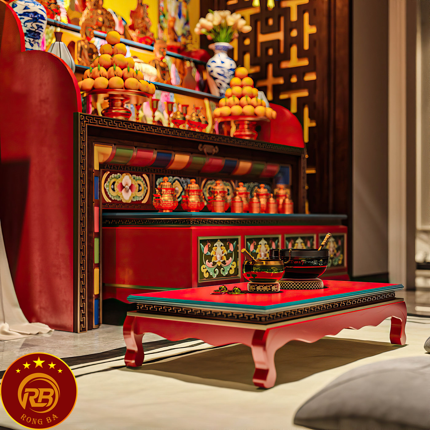 nội thất bàn thờ tổ tiên 2