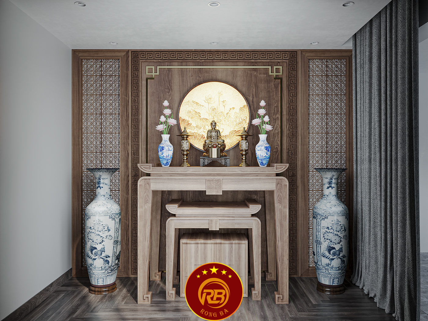 nội thất phòng thờ đơn giản 1