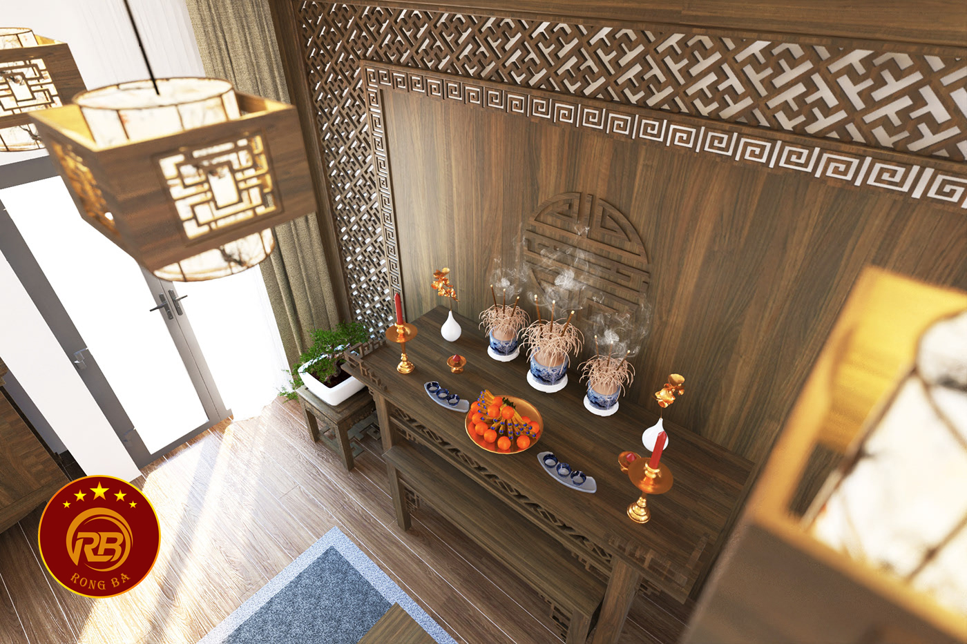 nội thất phòng thờ hải dương 2