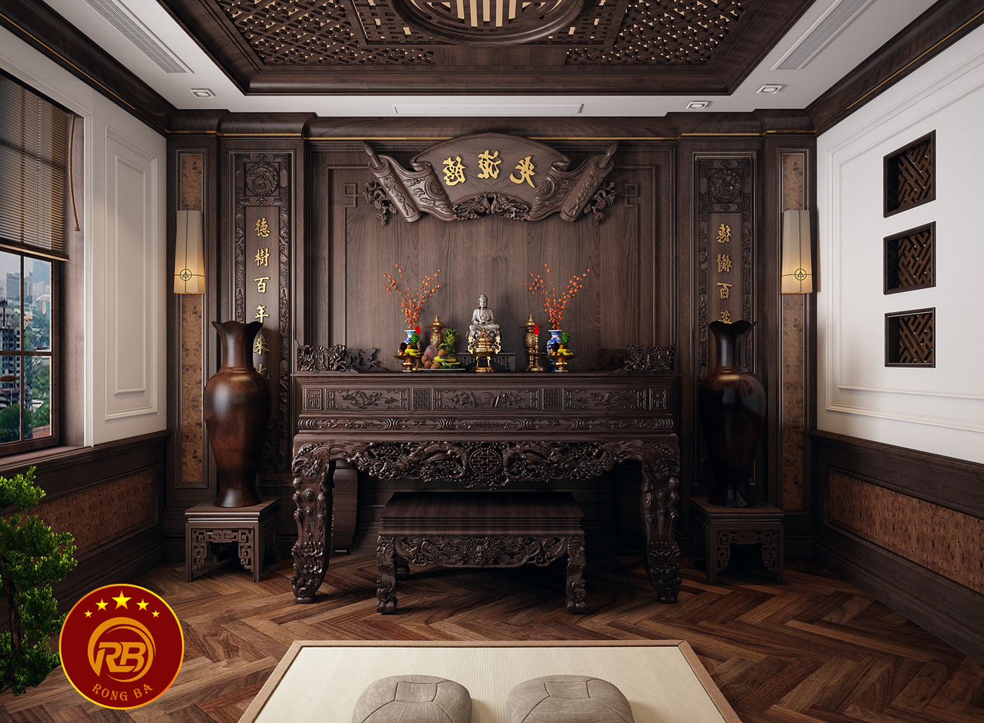 nội thất phòng thờ kiên giang