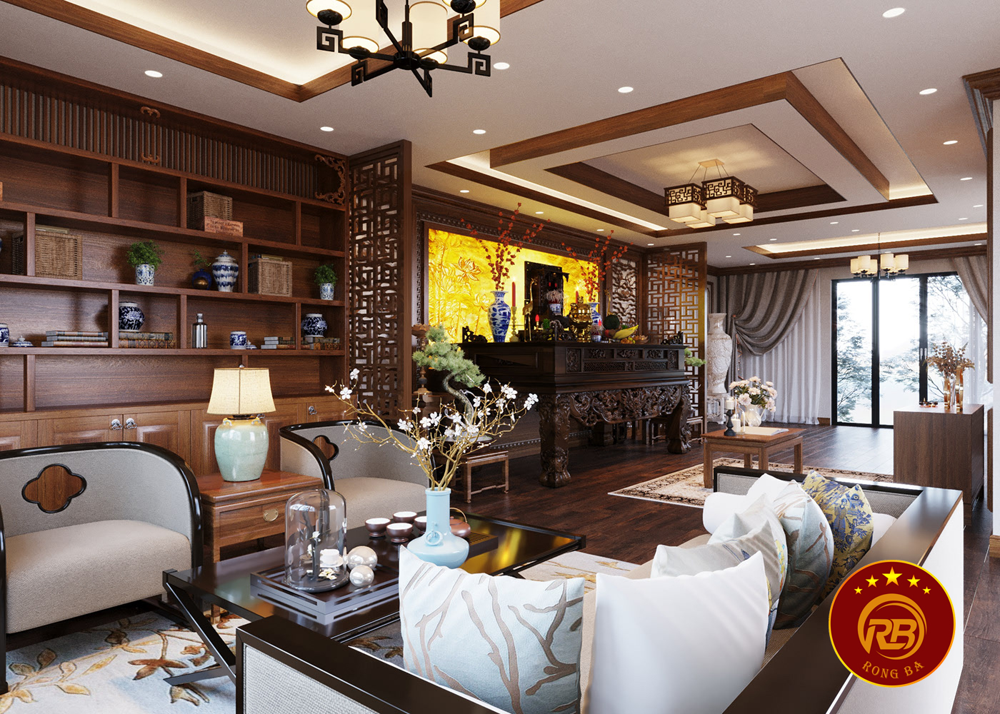 nội thất phòng thờ kon tum 2