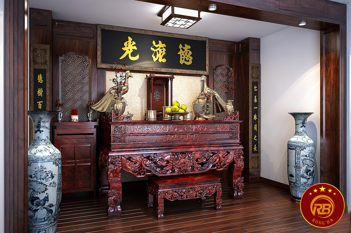 nội thất phòng thờ lai châu 1