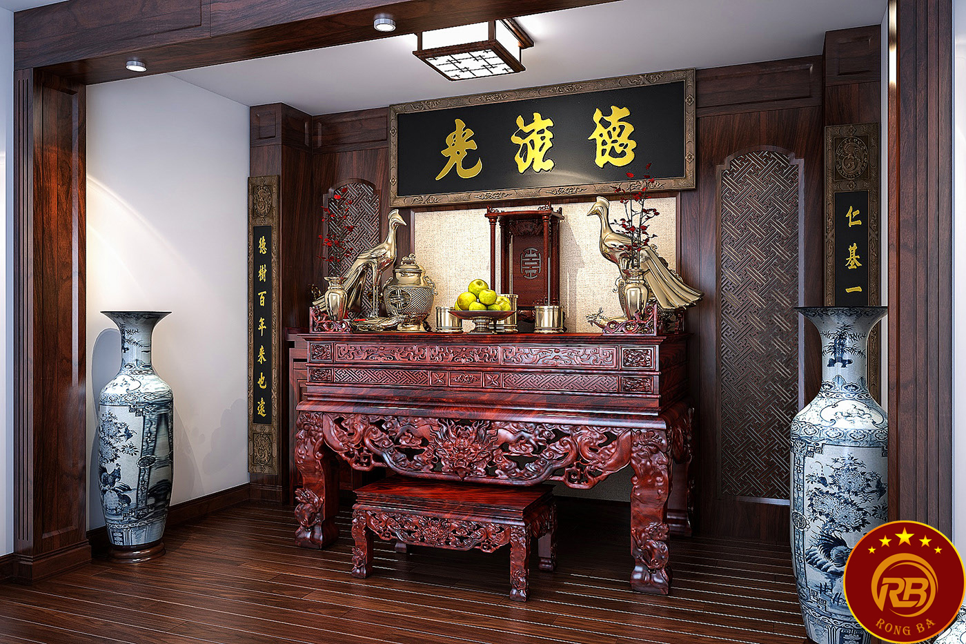 nội thất phòng thờ lai châu 2
