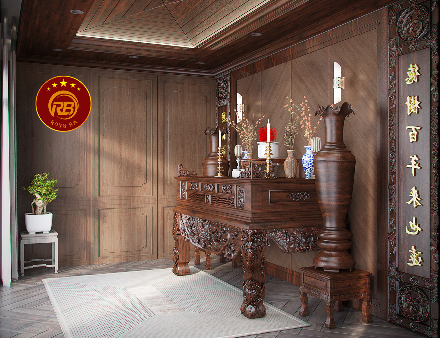 nội thất phòng thờ lâm đồng 1