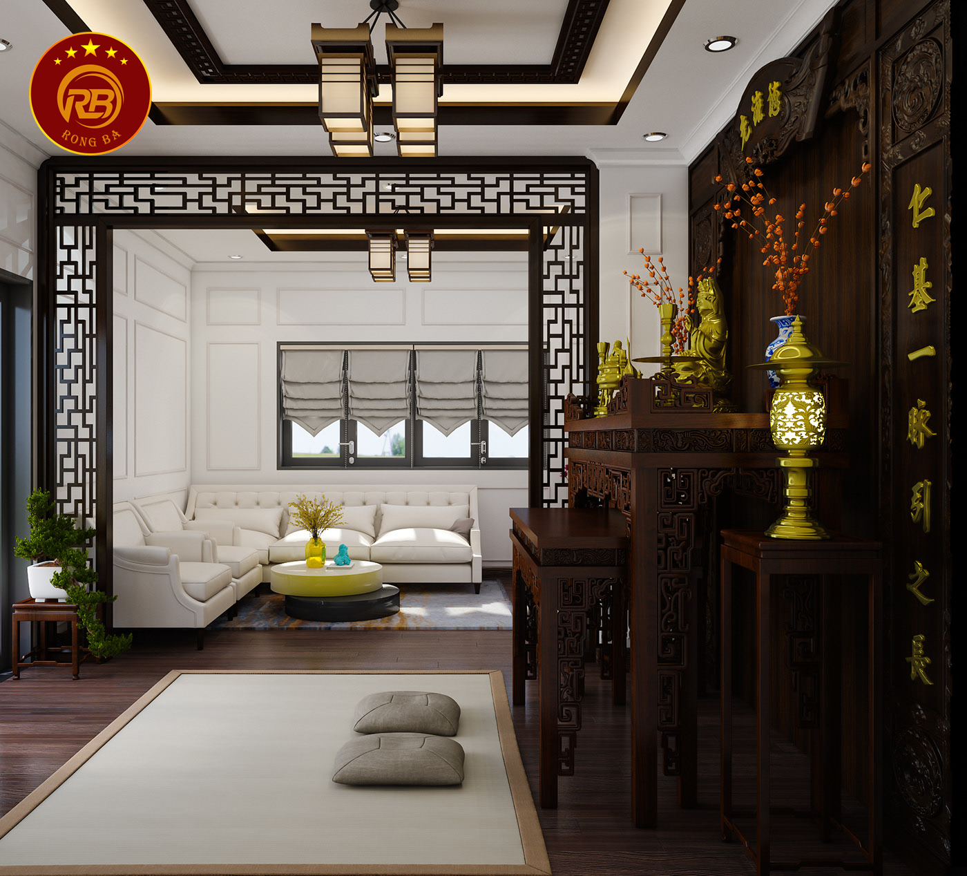 nội thất phòng thờ lào cai 2