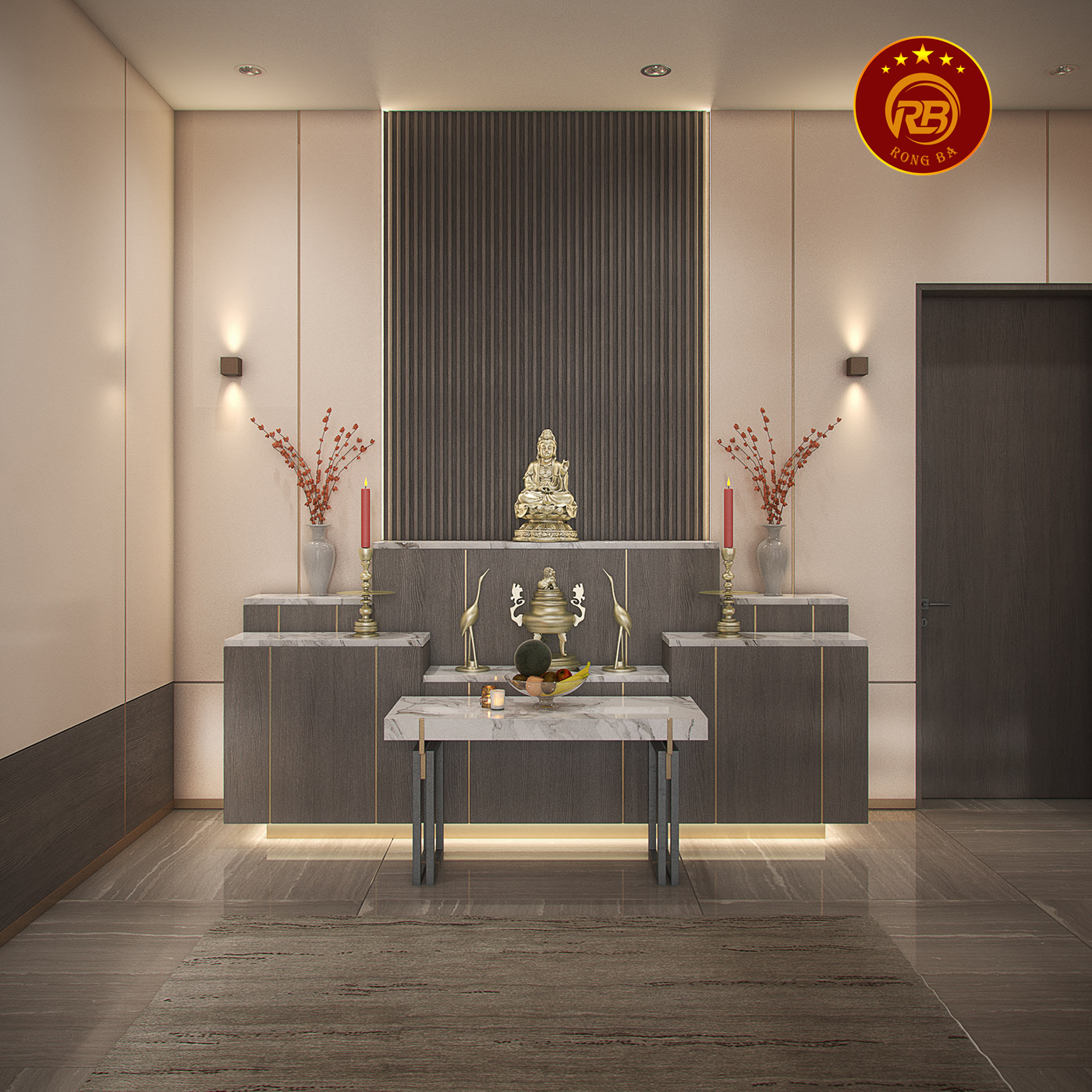 nội thất phòng thờ long an 2