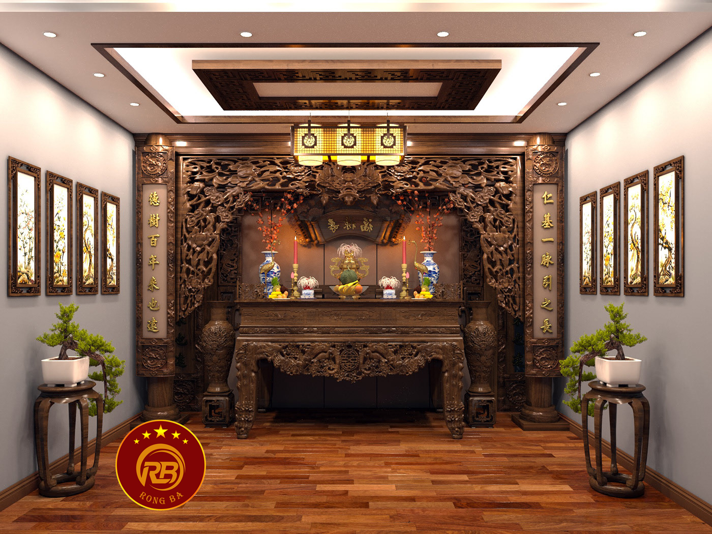 nội thất phòng thờ ninh bình