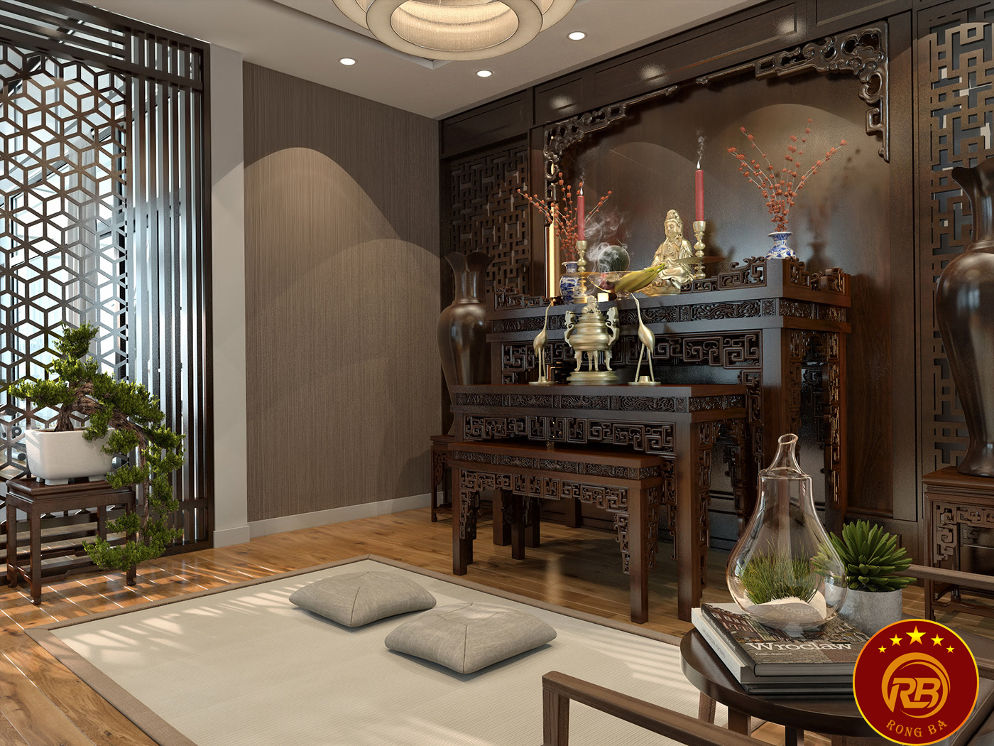 nội thất phòng thờ quảng nam 1
