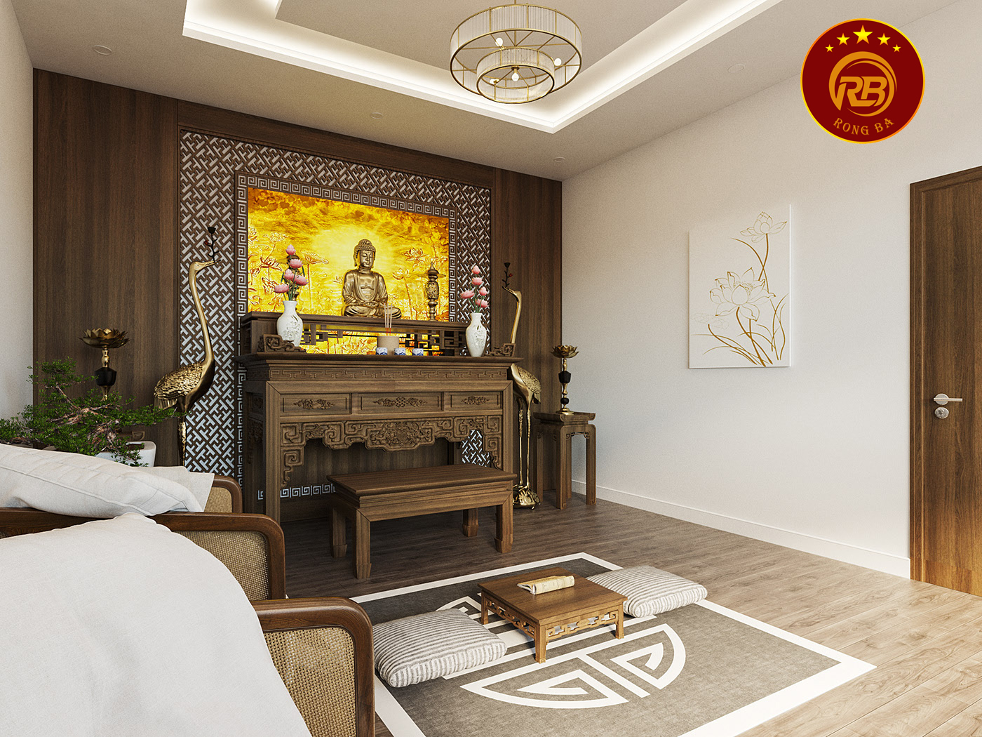 nội thất phòng thờ quảng ninh 1