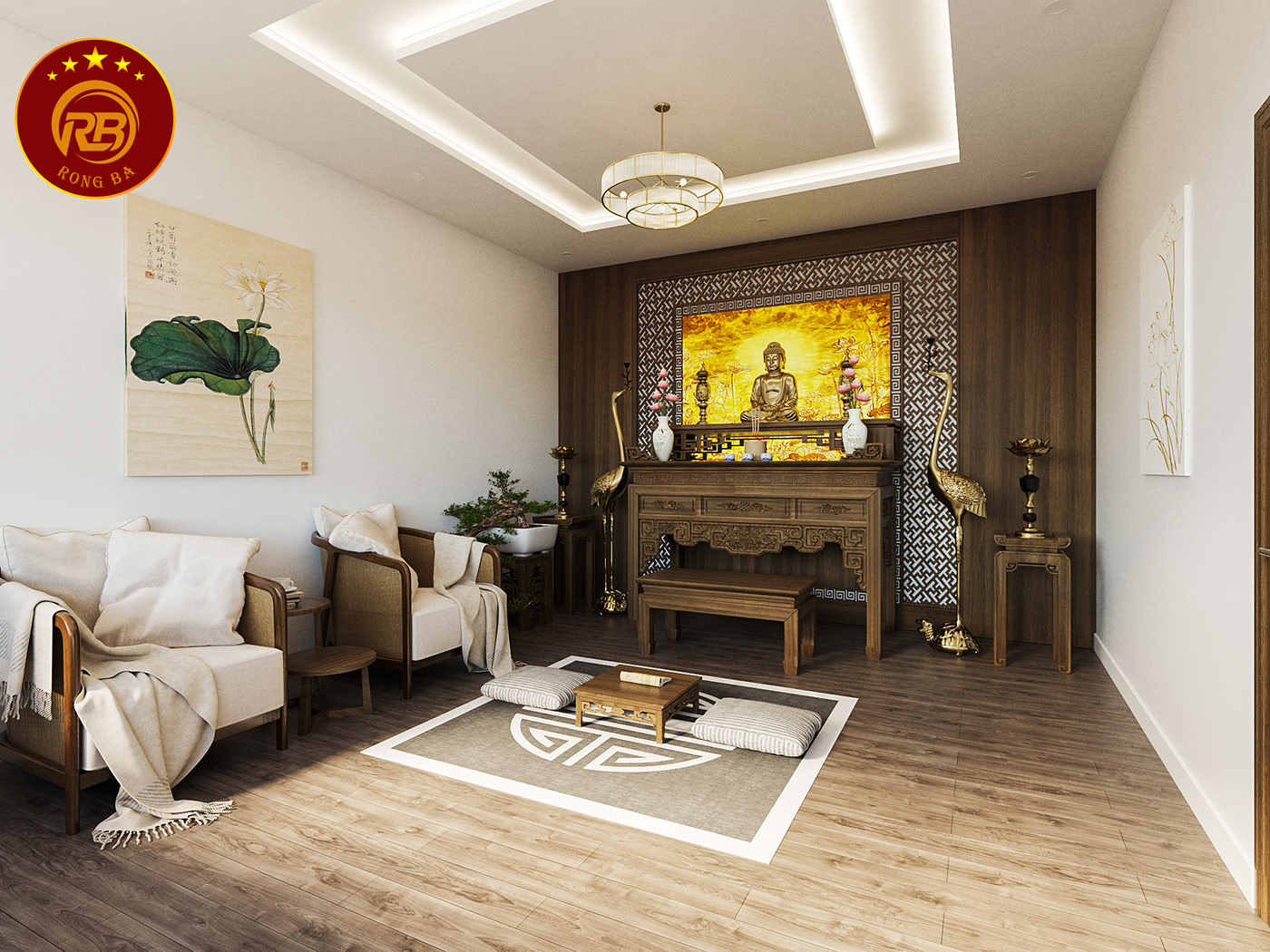 nội thất phòng thờ quảng ninh 2