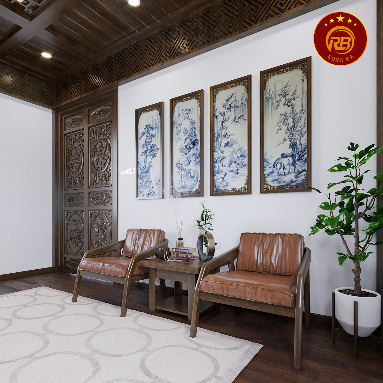 nội thất phòng thờ quảng trị 2