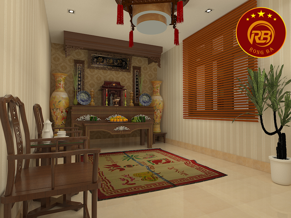 nội thất phòng thờ quảng trị