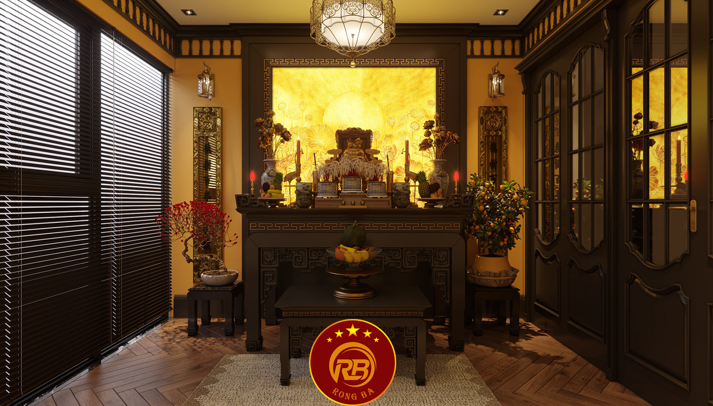 nội thất phòng thờ sơn la 1