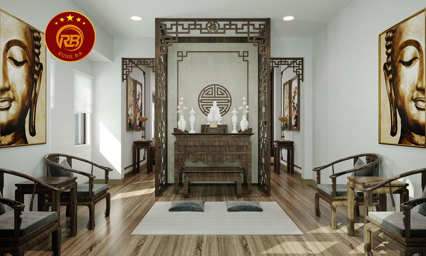 nội thất phòng thờ thái bình 1
