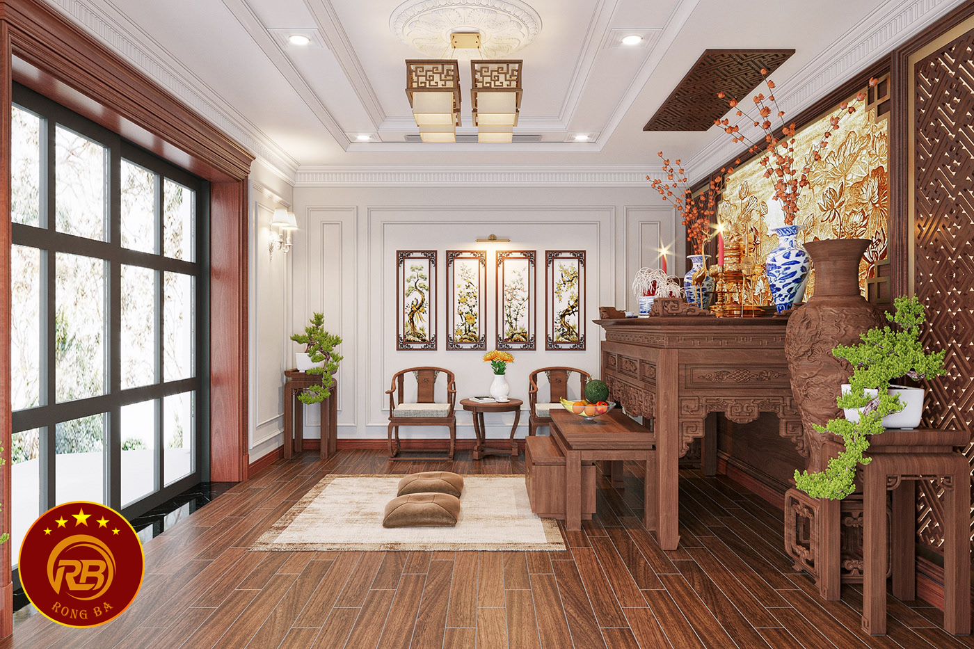 nội thất phòng thờ thái nguyên 1