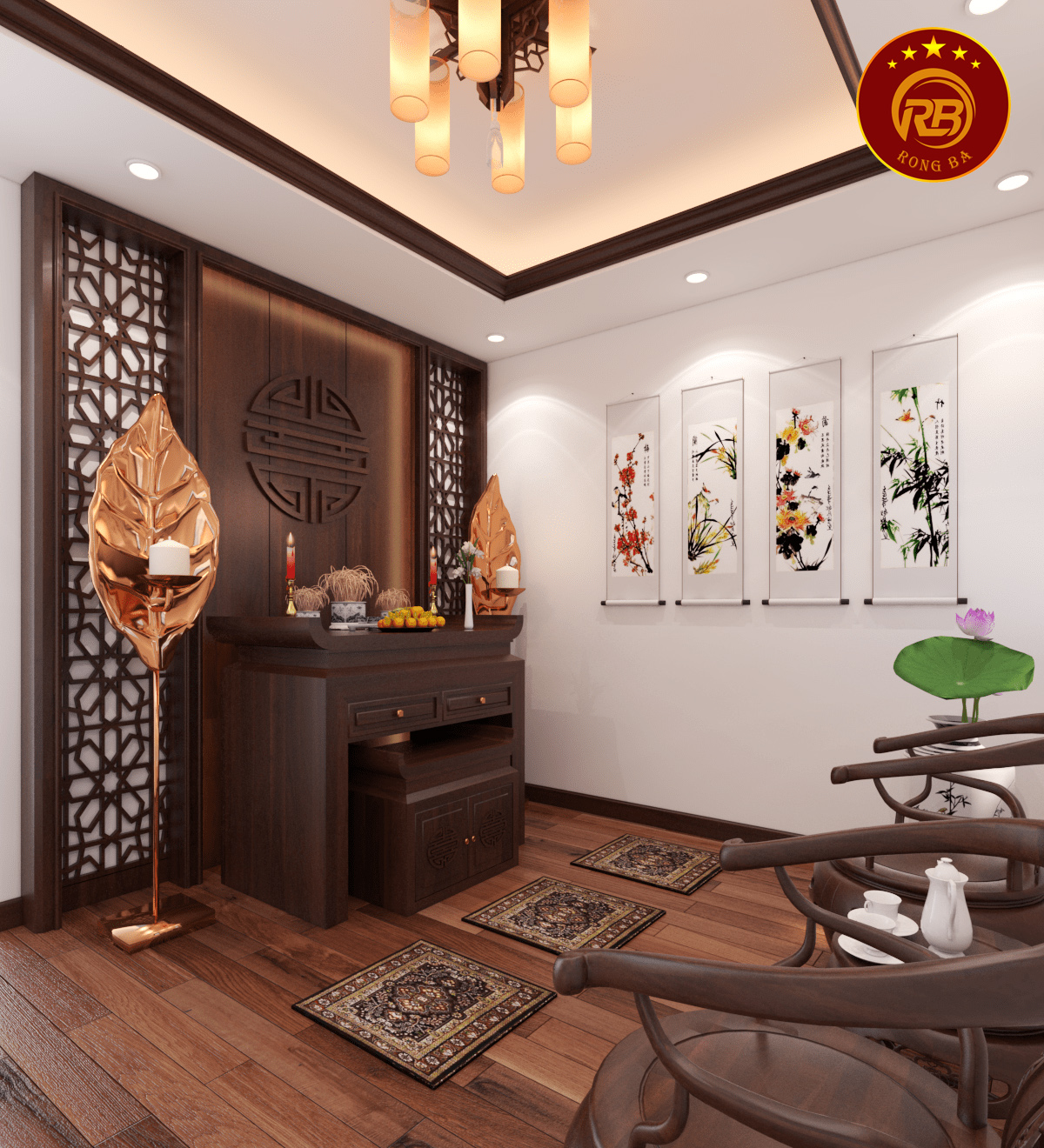 nội thất phòng thờ yên bái 1