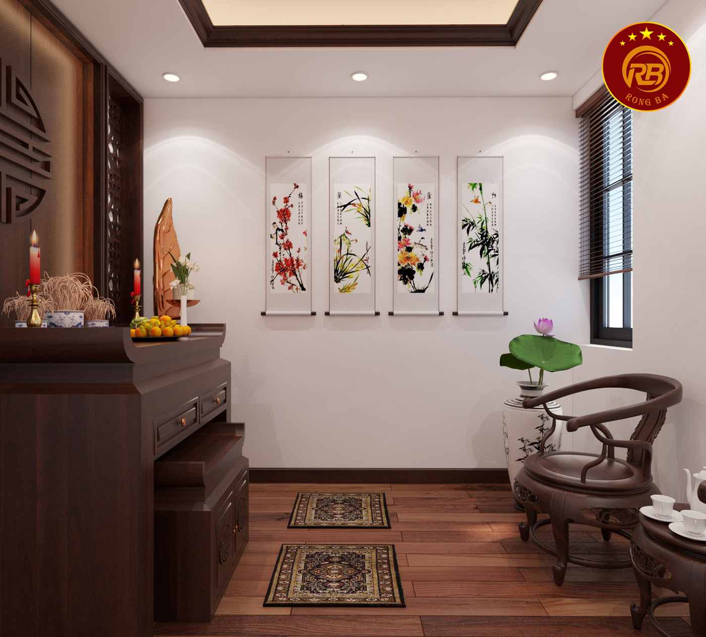nội thất phòng thờ yên bái 2