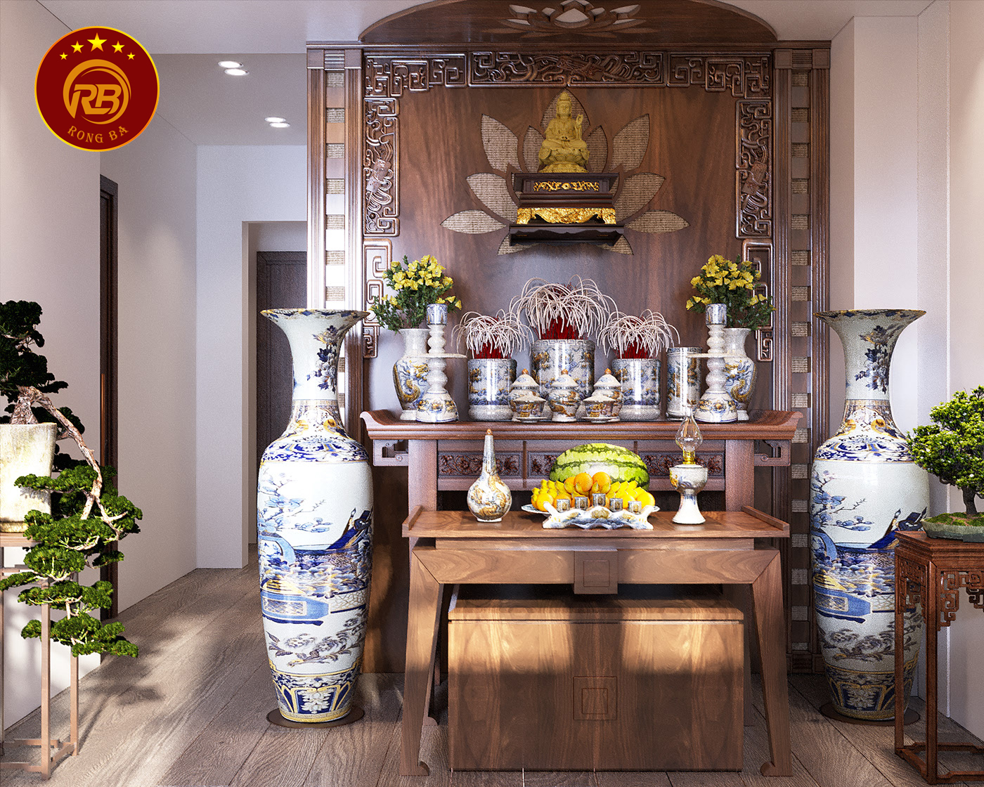 nội thất phòng thờ