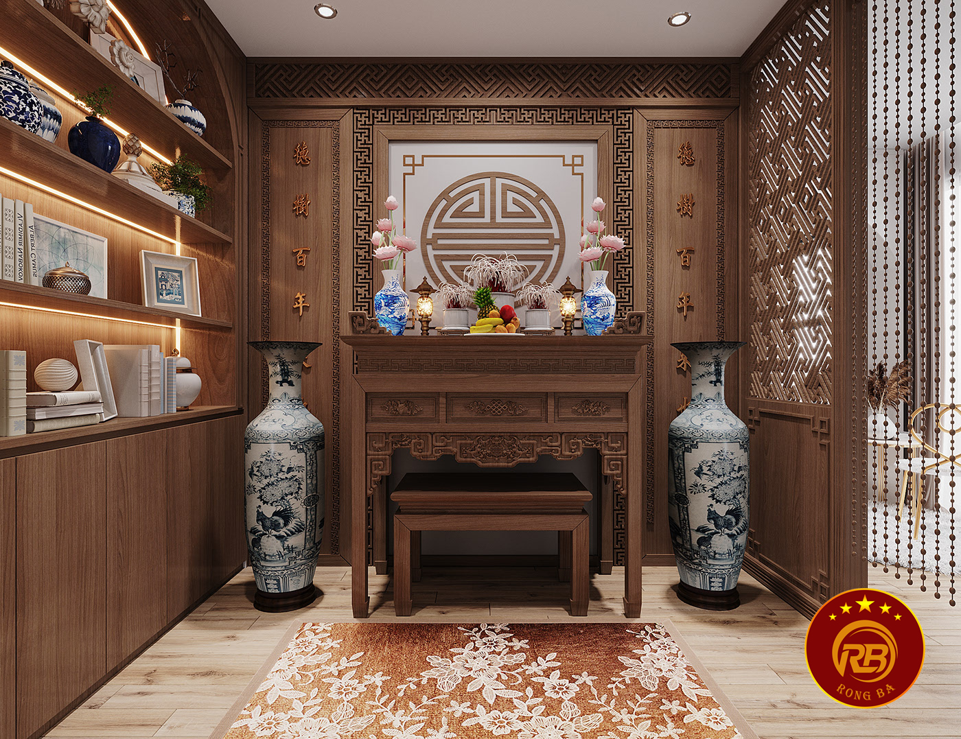thi công phòng thờ tại bắc ninh