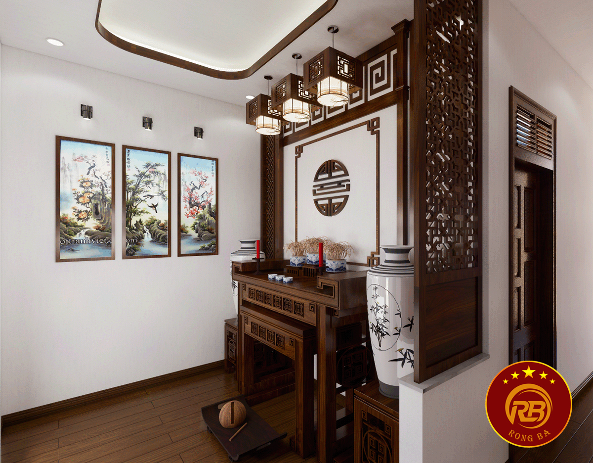 thi công phòng thờ tại bình dương 2