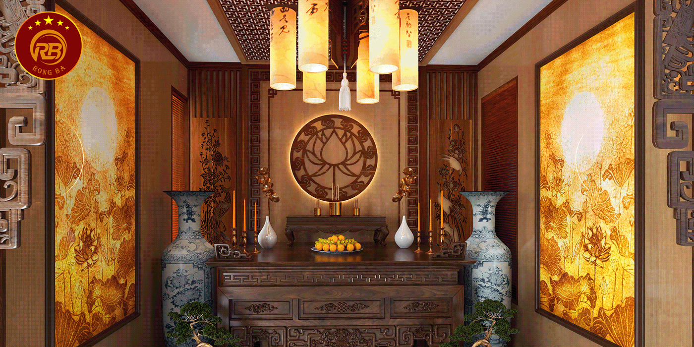 thi công phòng thờ tại đà nẵng 2