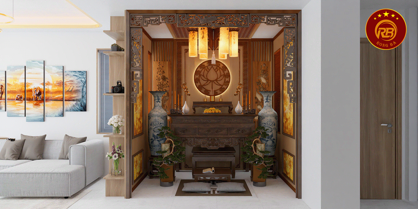 thi công phòng thờ tại đà nẵng