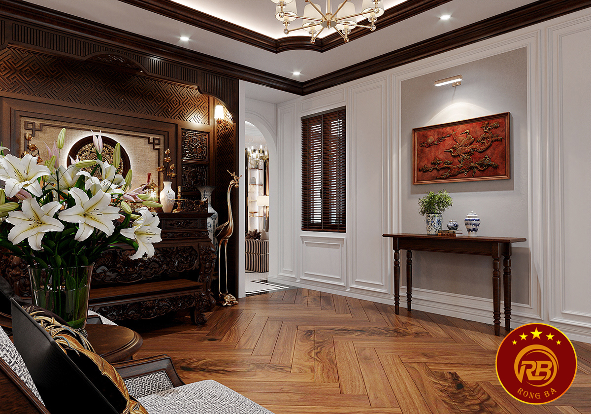 thi công phòng thờ tại đắk lắk 2
