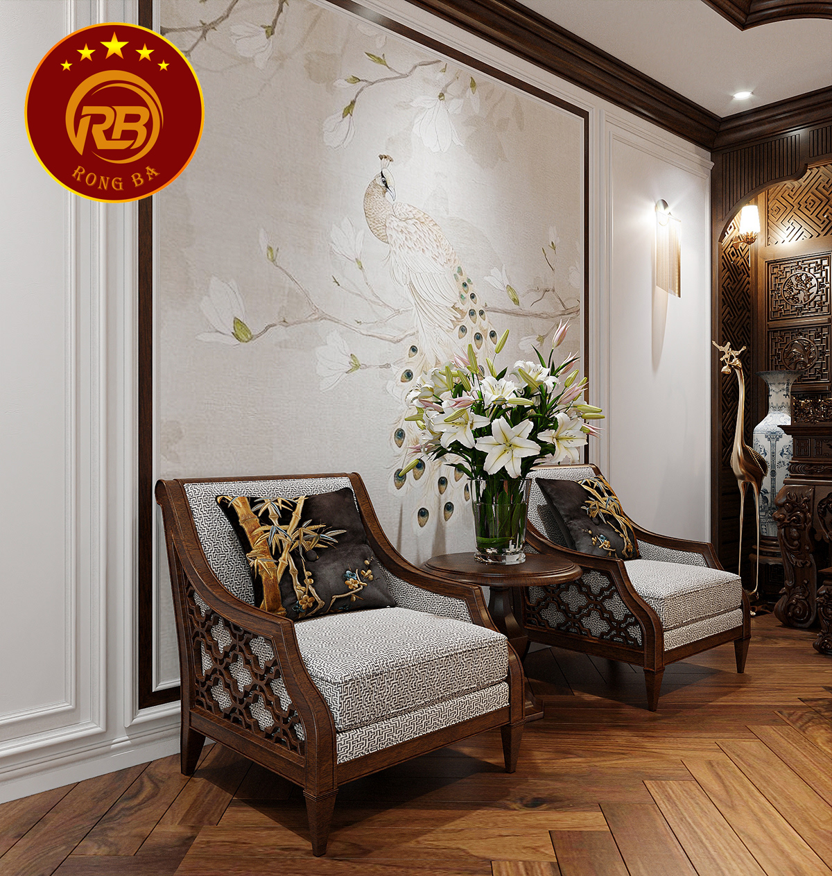 thi công phòng thờ tại đắk lắk 5