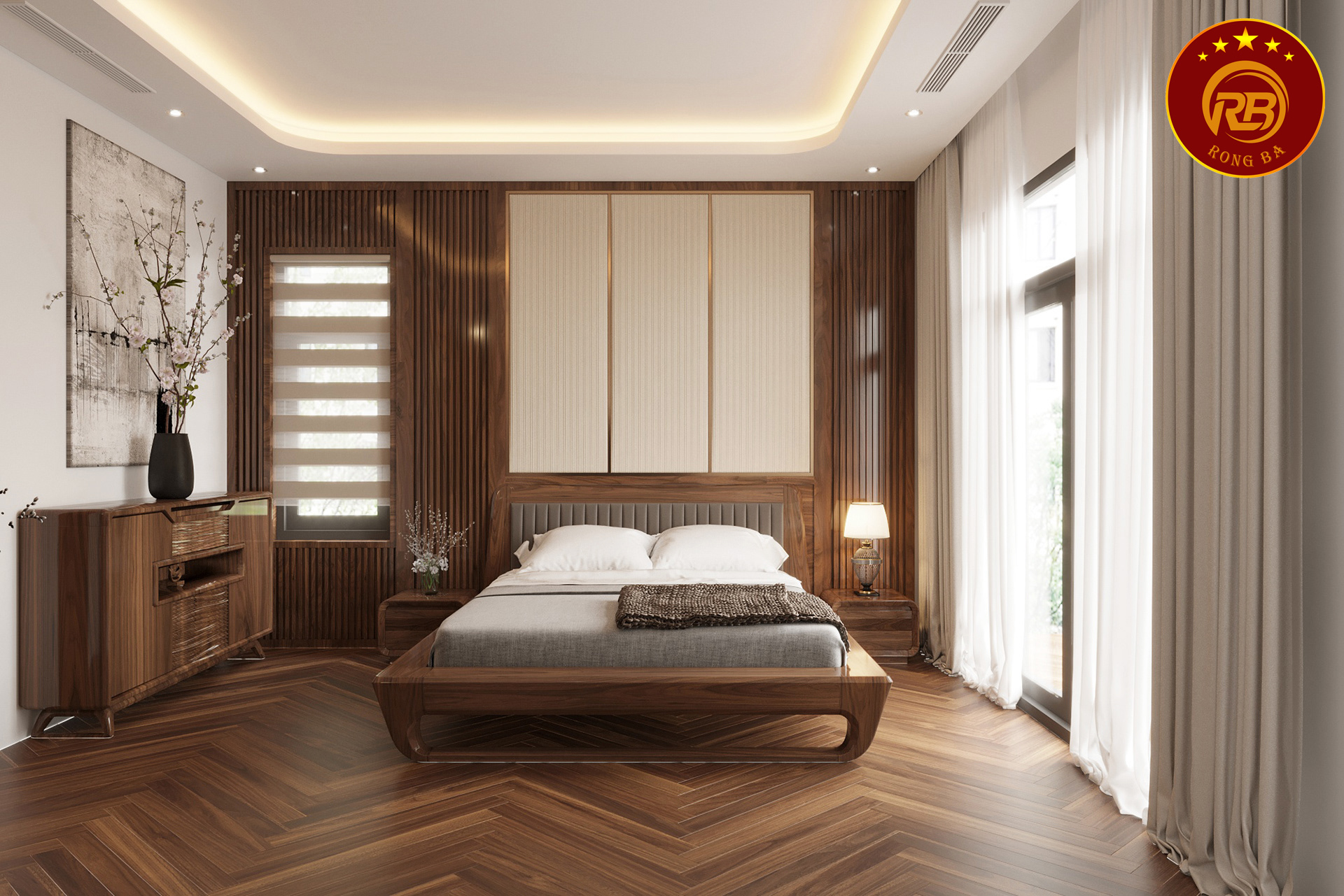 thiết kế nội thất phòng ngủ biệt thự 5