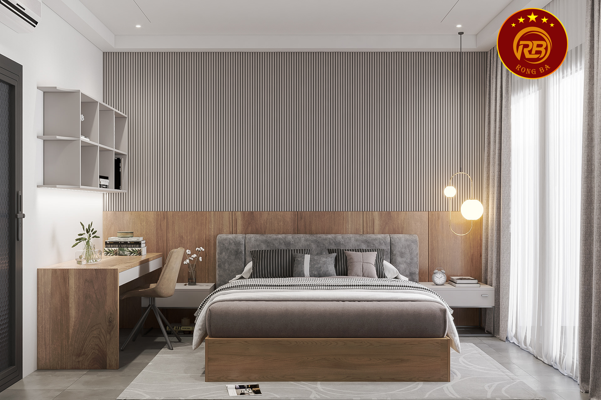 thiết kế nội thất phòng ngủ biệt thự 9