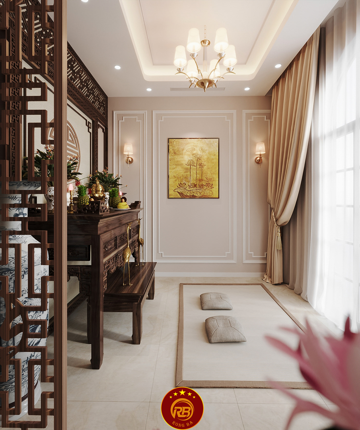 Tư vấn thiết kế phòng thờ 3