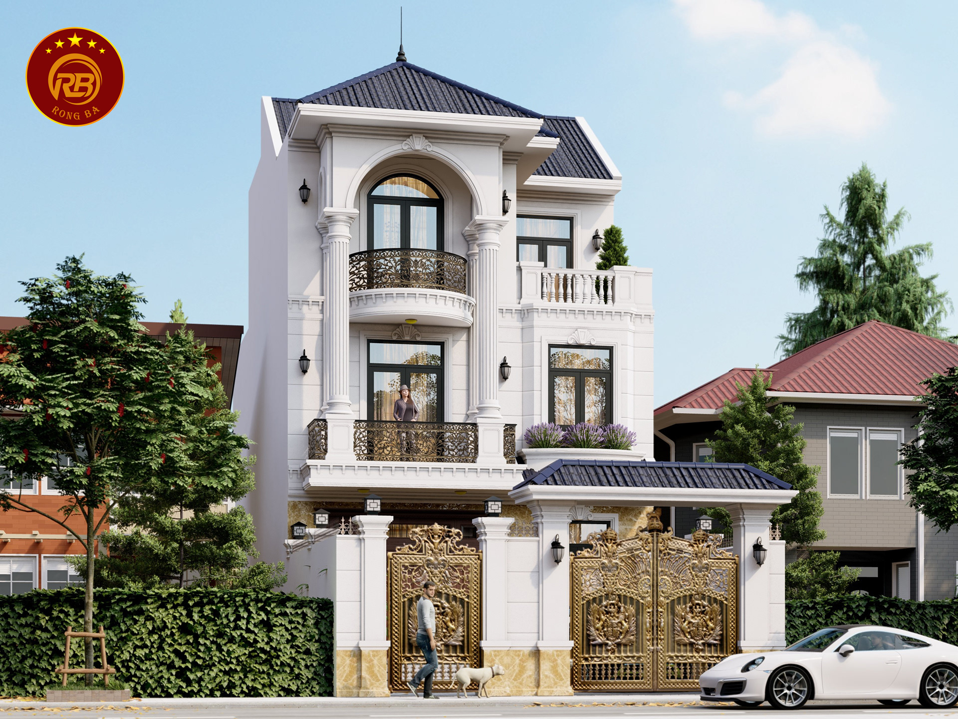 biệt thự phố tân cổ điển 1