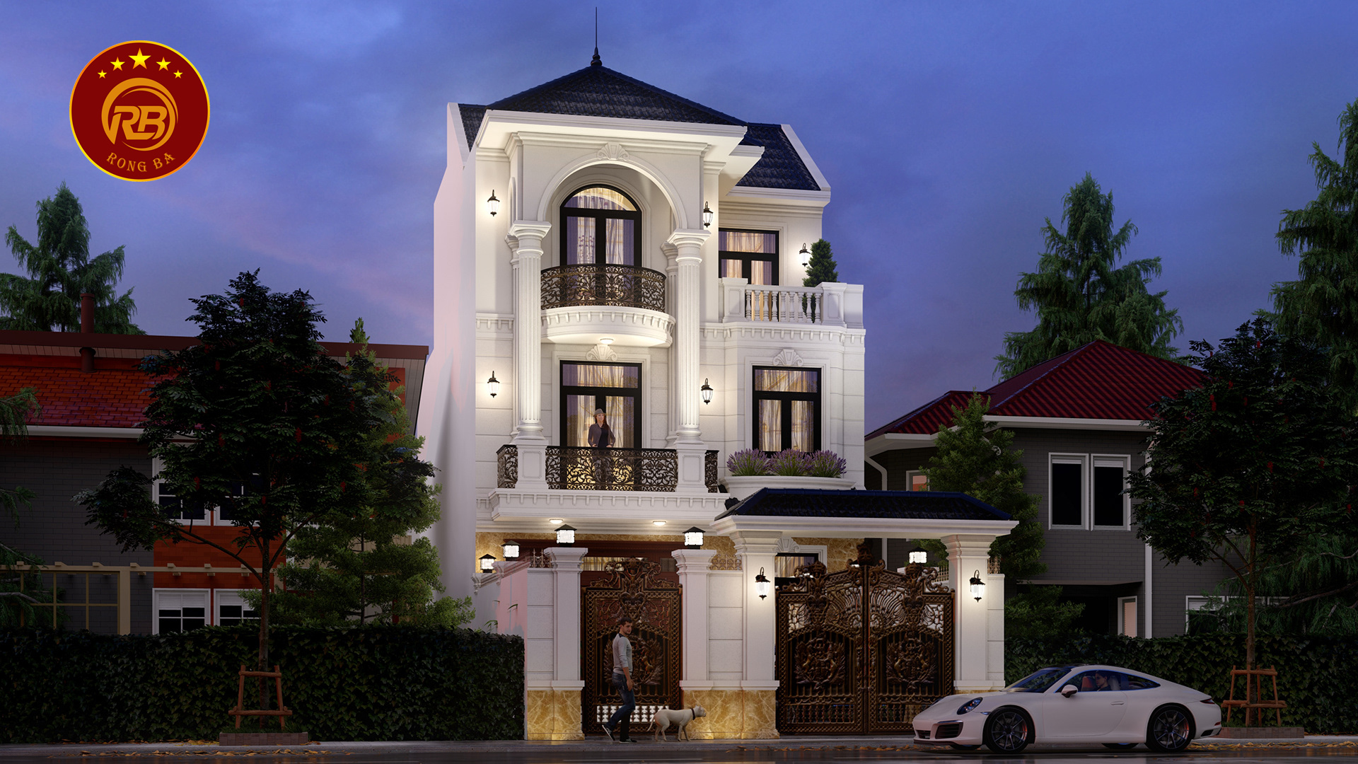 biệt thự phố tân cổ điển 2