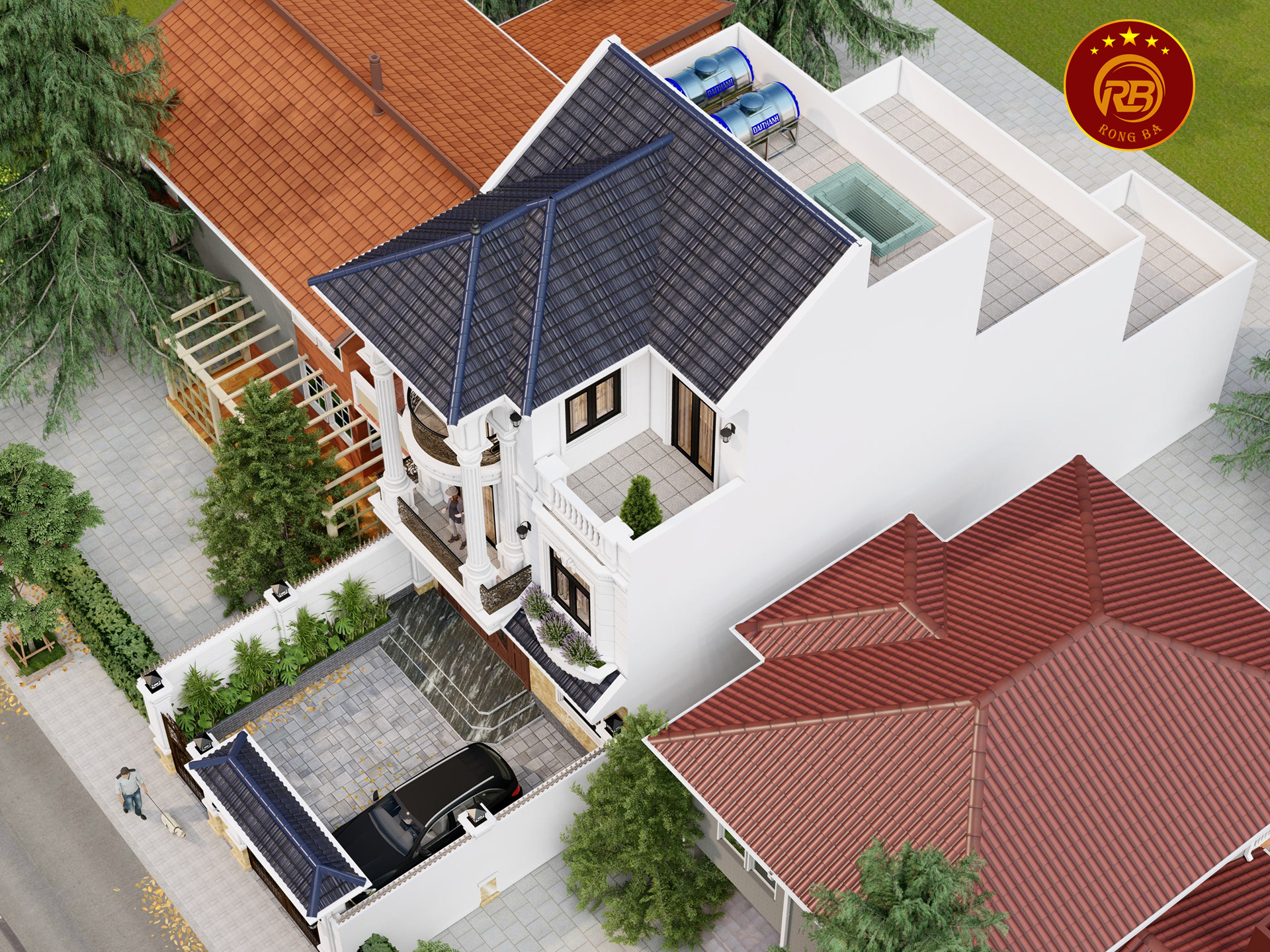 biệt thự phố tân cổ điển 4