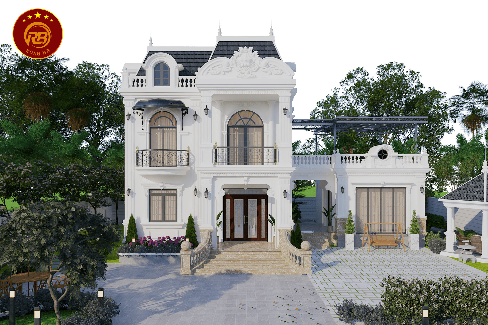 biệt thự tân cổ điển 2 tầng